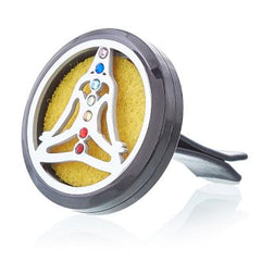 Car Diffuser Kit - Pewter Yoga Chakra - 30mm product image 4