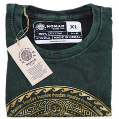 Nomad Sari Stonewashed Cotton T-Shirt – Chakra – Green – XL product image 3