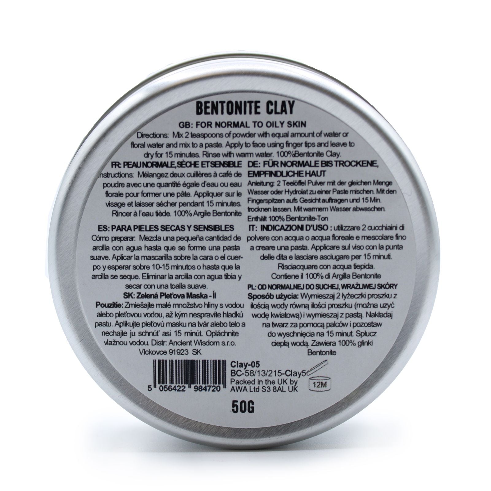Bentonite Clay 50g Facial Care product image