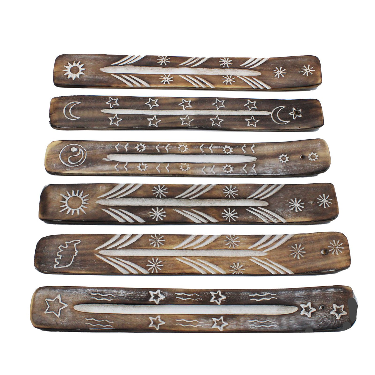 White Washed Incense Holder - Simple product image 2