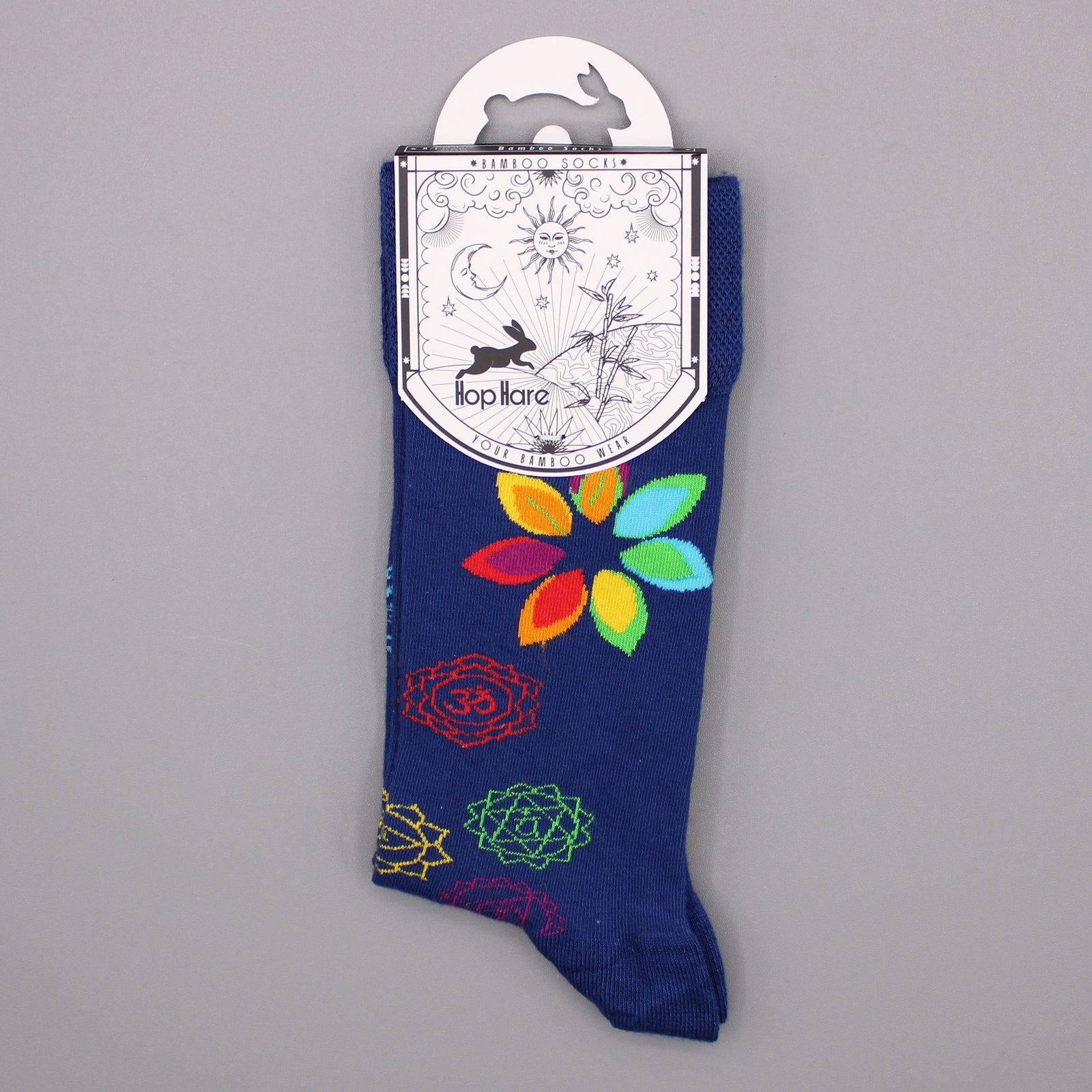 Hop Hare Bamboo Socks M/L - Rainbow Chakra product image