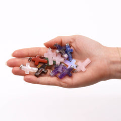 Gemstone Crosses Pendants (12 assorted) 25x18mm product image 2