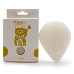Teardrop Konjac Sponge - Natural - Sensitive skin product image 2