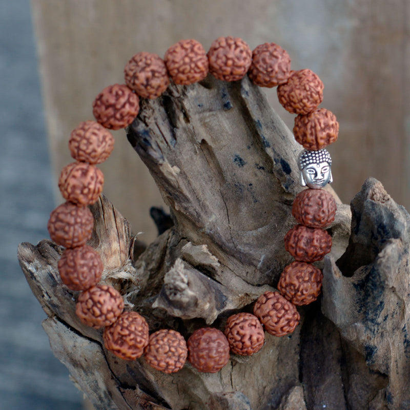 Rudraksha Buddah Bangle Mala - Natural product image