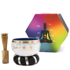 Yoga Moves Singing Bowl Set – White/Blue (10.7cm) product image 9