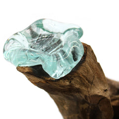 Molton Glass Triple Candle Holder on Wood product image 7