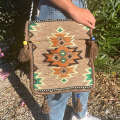 Biege Kilim Messenger Festival Bag product image 5