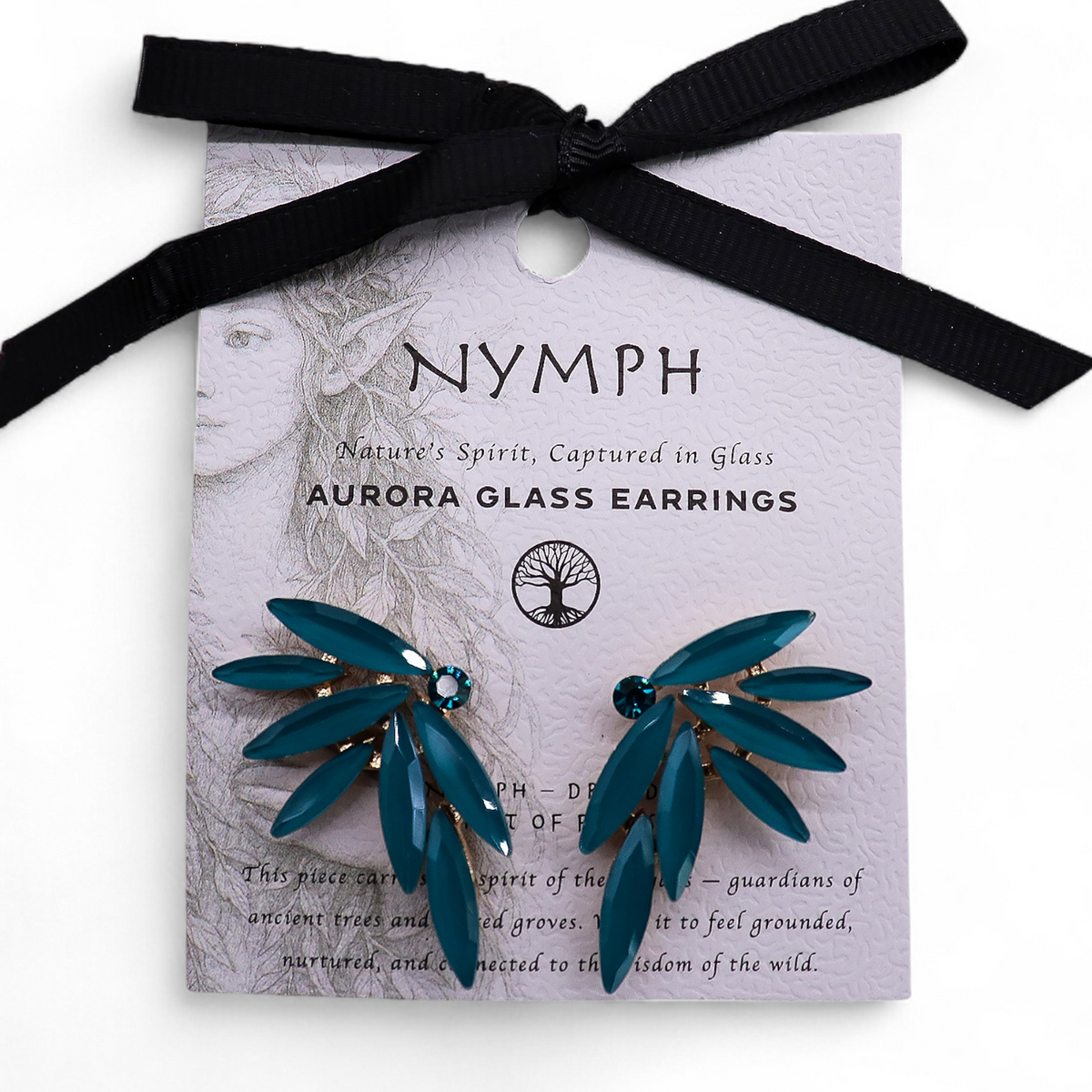 Teal Green - Vintage Glass - Faries - Earrings product image 3