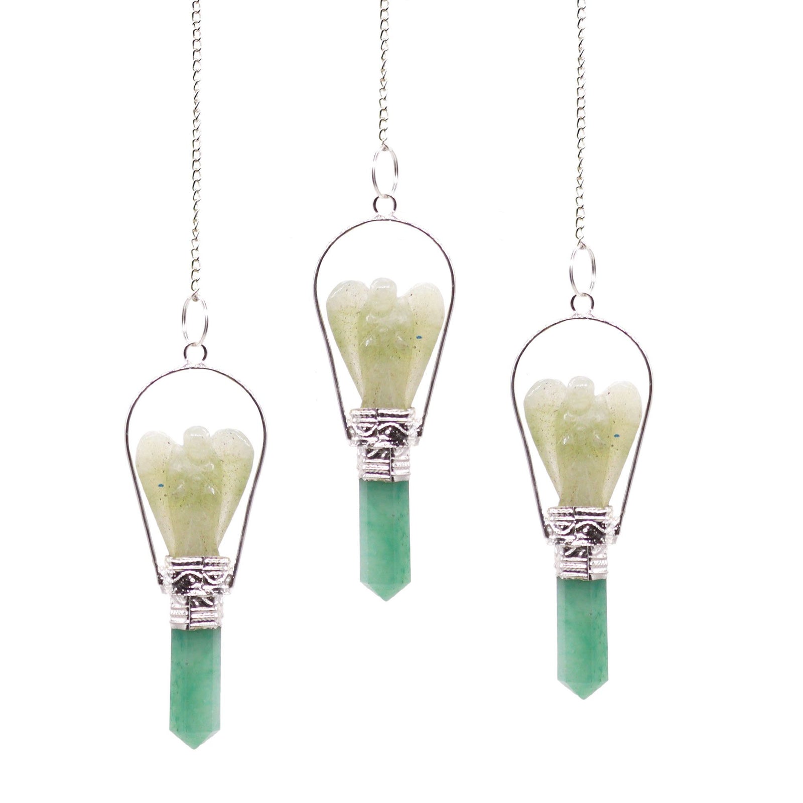 Angel Pendulum with Ring- Green Adventurine product image