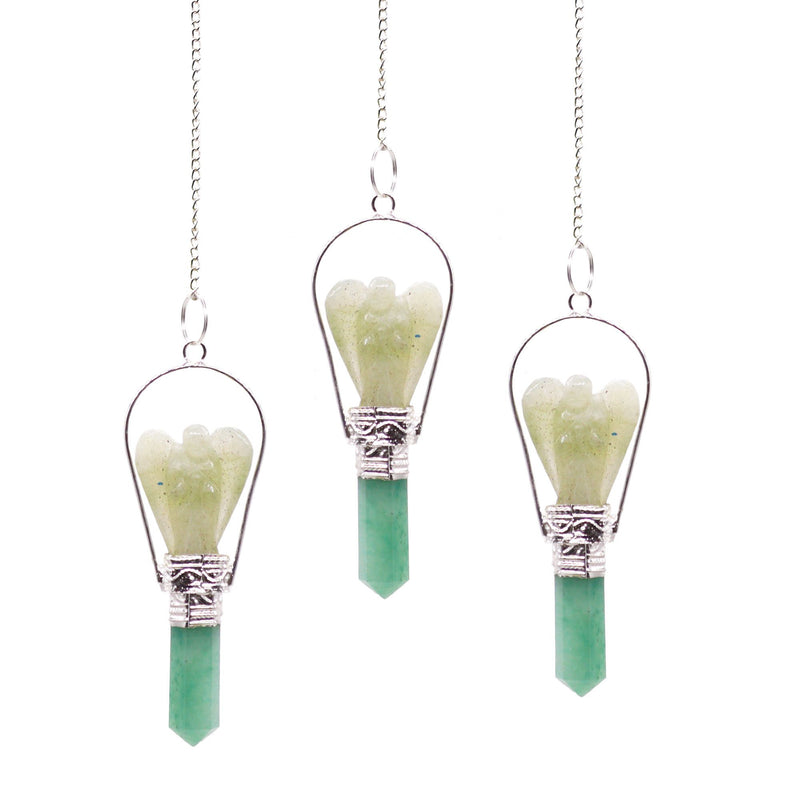 Angel Pendulum with Ring- Green Adventurine product image