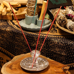 Mushroom Plate - Silver Effect - Incense Holder product image