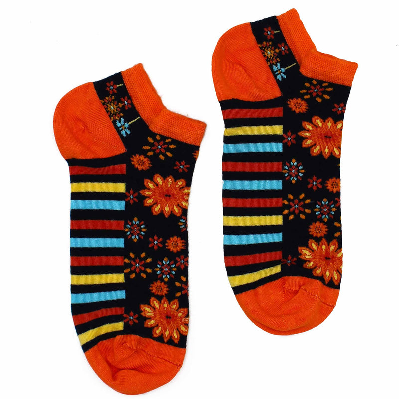 M/L Hop Hare Bamboo Socks Low (7.5-11.5) - Mandala Flowers product image