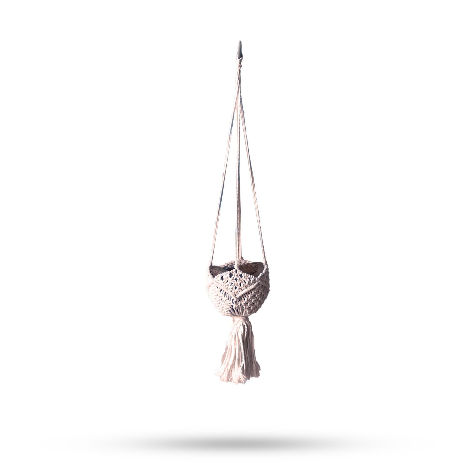 Macrame Pot Holder Decorative - Beige product image