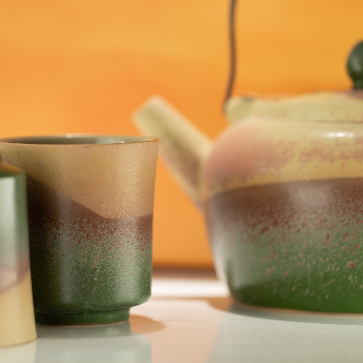 Japanese Kyusu Style Tea Set - For Green Tea - Four Cups - product image 3