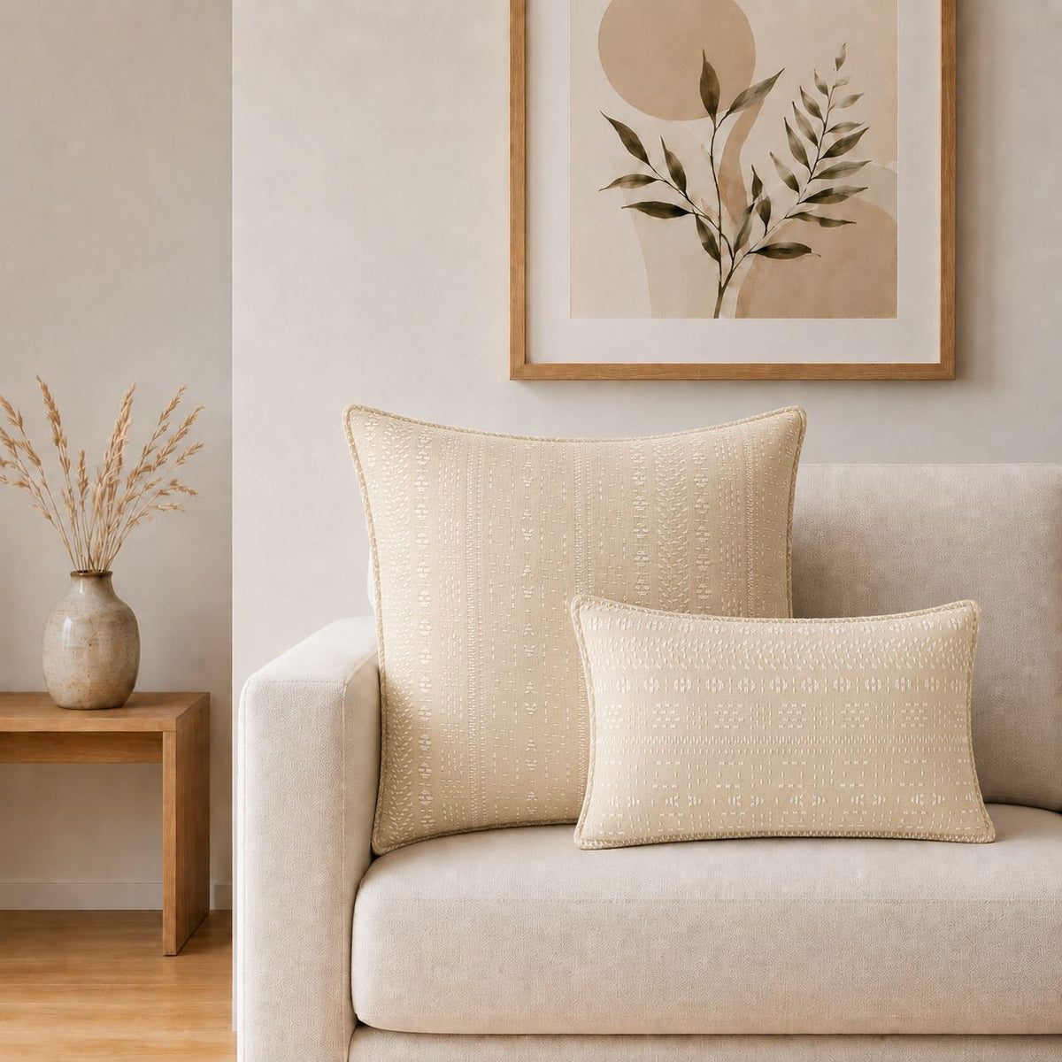 Classic Cushion Cover - Soft Stone- 30x50cm - Lumber Style - product image 2