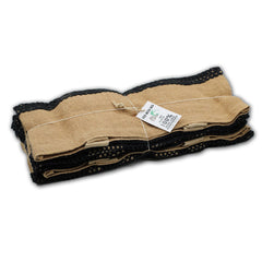 Pure Soft Jute and Cotton Mesh Bag - Black product image