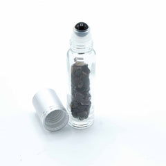 Gemstone Essential Oil Roller Bottle - Black Tourmaline - Silver Cap product image 3