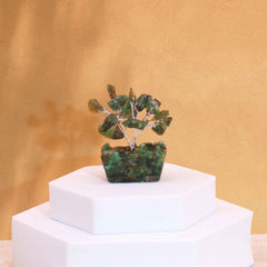 Mini Gemstone Tree On Orgonite Base - Green Aventurine (15 stones) product image