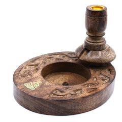 Sm Mango Wood Backflow Burner - Brass Buddha product image