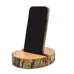Small Log Phone Holder (full slice) - Natural product image 5