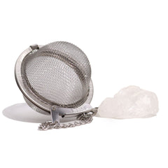 Raw Crystal Gemstone Tea Strainer - Rock Quartz product image 5