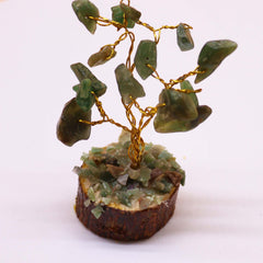 Mini Gemstone Tree On Wood Base - Green Aventurine (15 stones) product image 2