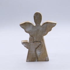 Mango Wood Angel in Angel - Whitewash product image 5