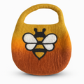 Water Felted Bee Bag - One Handle with Magnet - Sunrise Orange product image