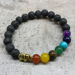 Lava Stone Bracelet - Elephant Chakra product image 4