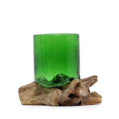 Recycled Beer Bottles - Beer Glass on Wood product image 2