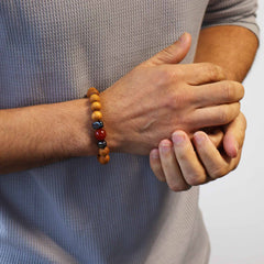 Cedarwood Root Chakra Bangle with Red Jasper product image 3