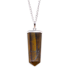 Gemstone Flat Pencil Pendant - Tiger Eye product image 3