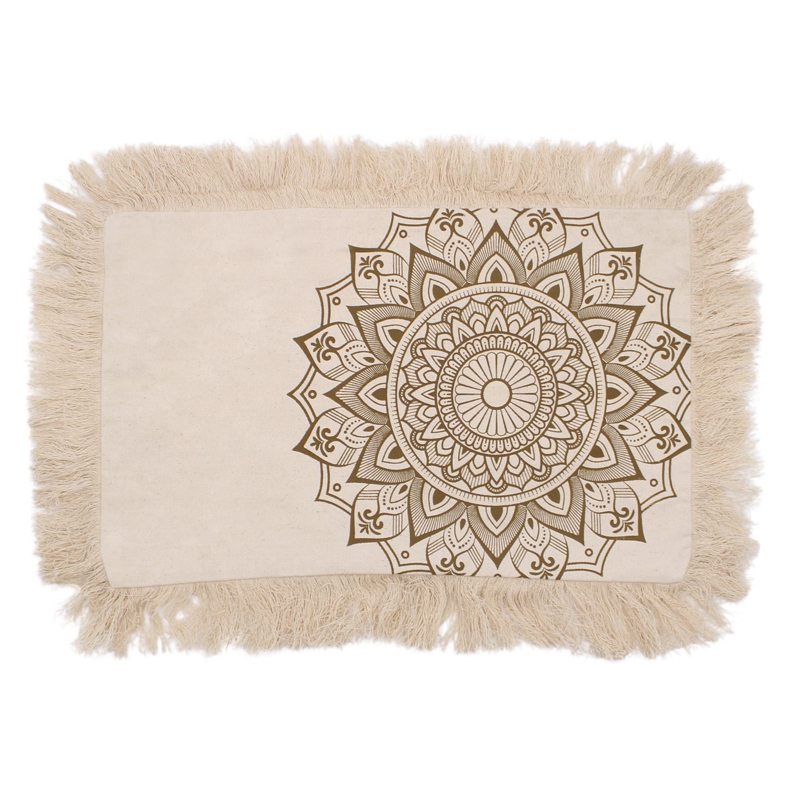 Lotus Mandala Cushion - 30x50cm - bronze product image