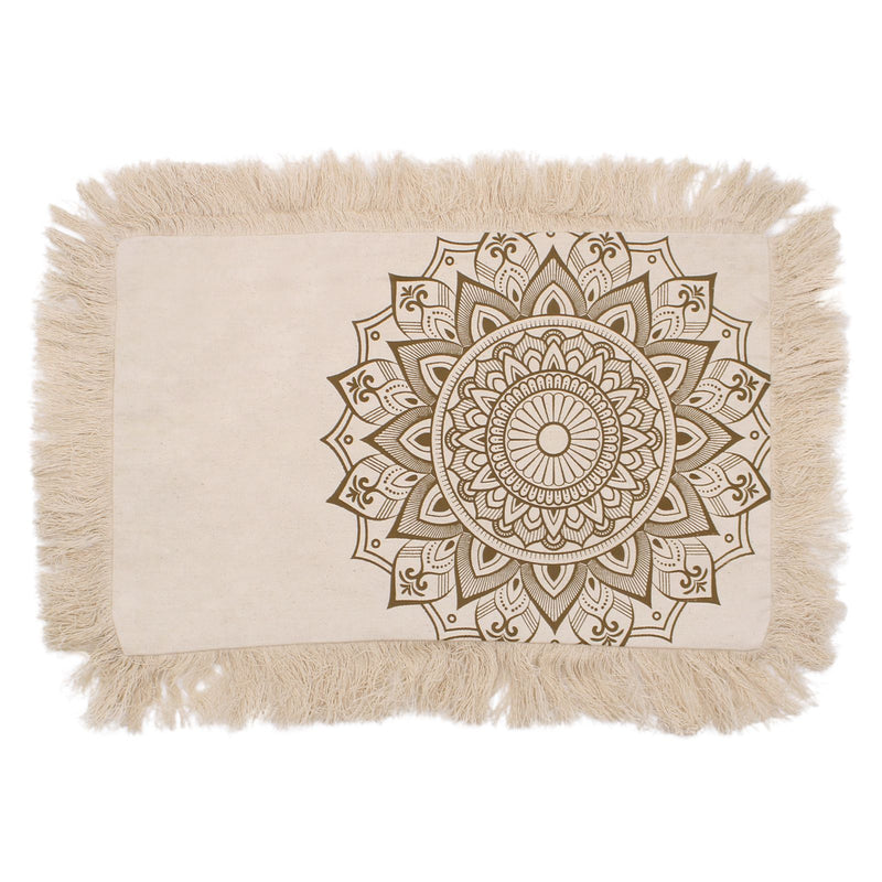 Lotus Mandala Cushion - 30x50cm - bronze product image