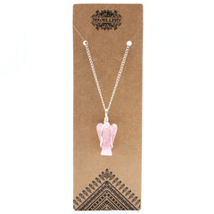 Gemstone Guardian Angel Pendant - Rose Quartz product image 2
