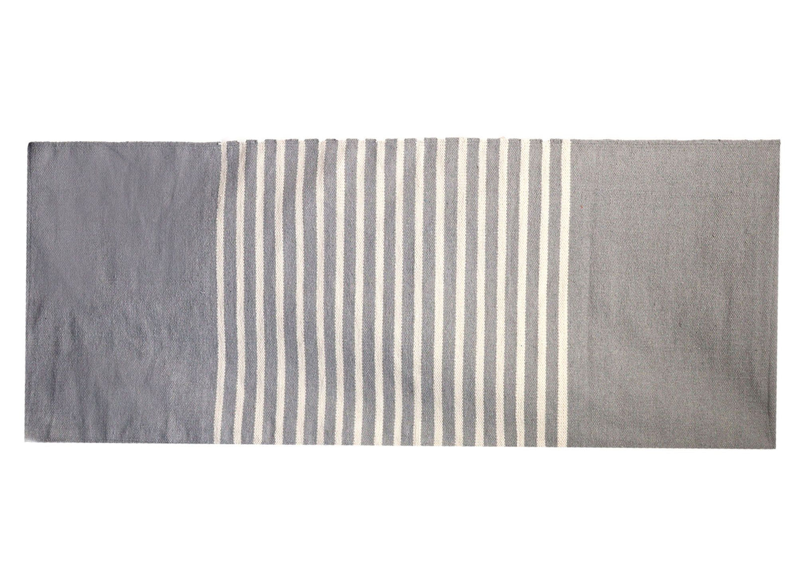 Indian Cotton Rug - 70x170cm - Grey product image