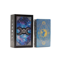 Blue Foil Tarot Card Set - Moon Face - with booklet product image 4