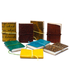 Mini Assorted Leather Notebook (4x3") - 1 piece product image 2