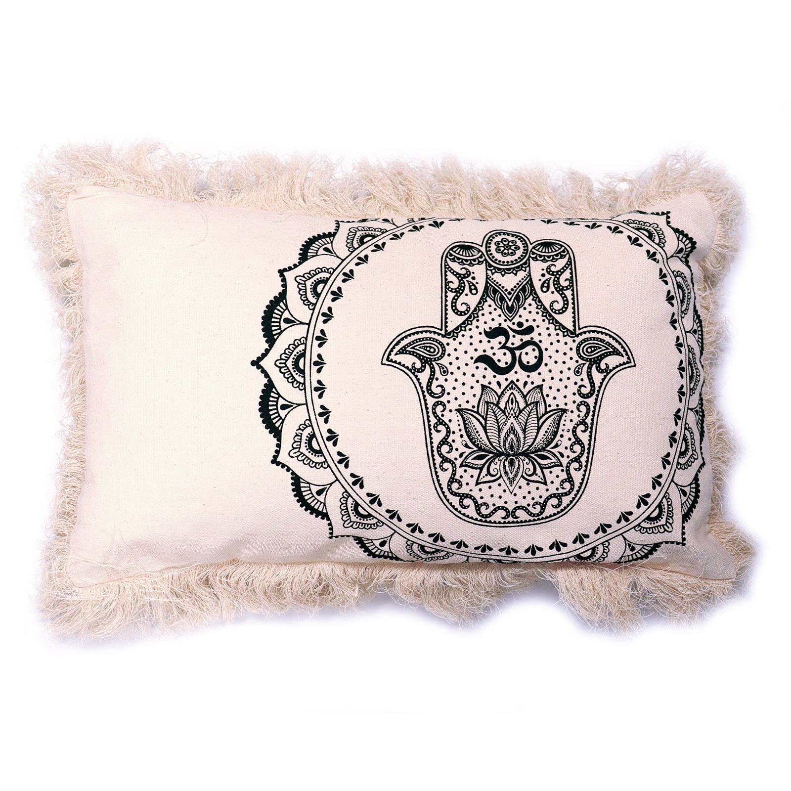 Hamsa Mandala Cushion Cover - 30x50cm - green product image