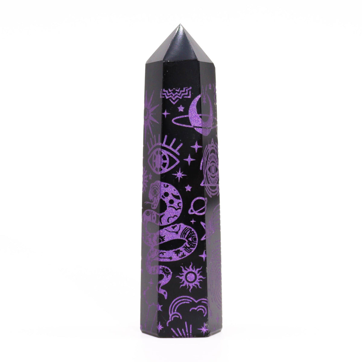 Black Obsidian Point - Mystic Story - Deep Purple - product image 4