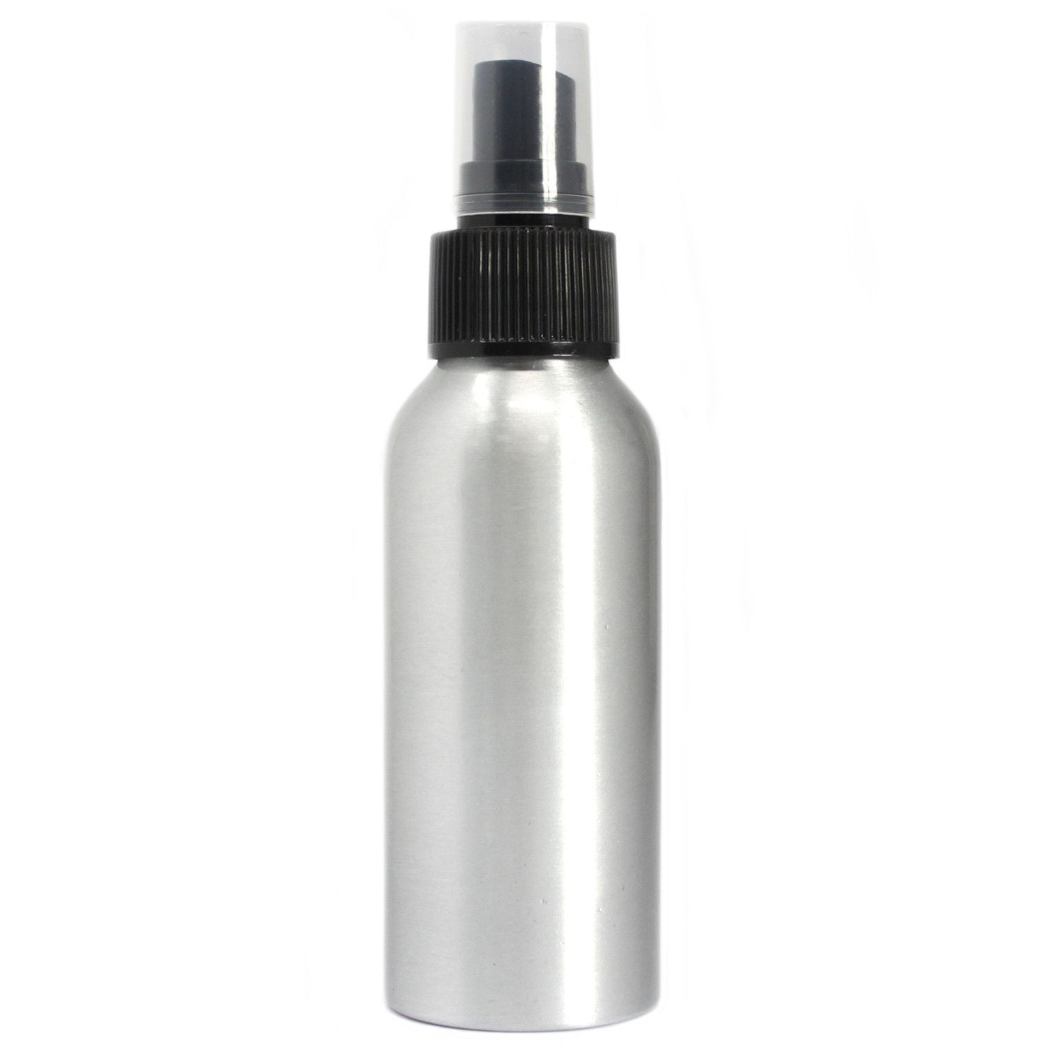 100ml Aluminium Bottle with Black Spray Top product image