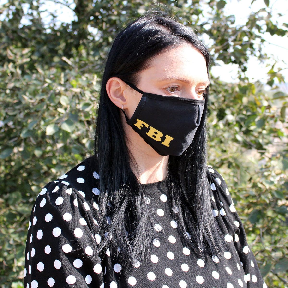 Reusable Fashion Face Covering - FBI (Adult) - product image 5
