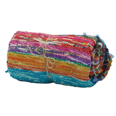 153 x 90cm Luxury Rag Rug - Blue product image 6