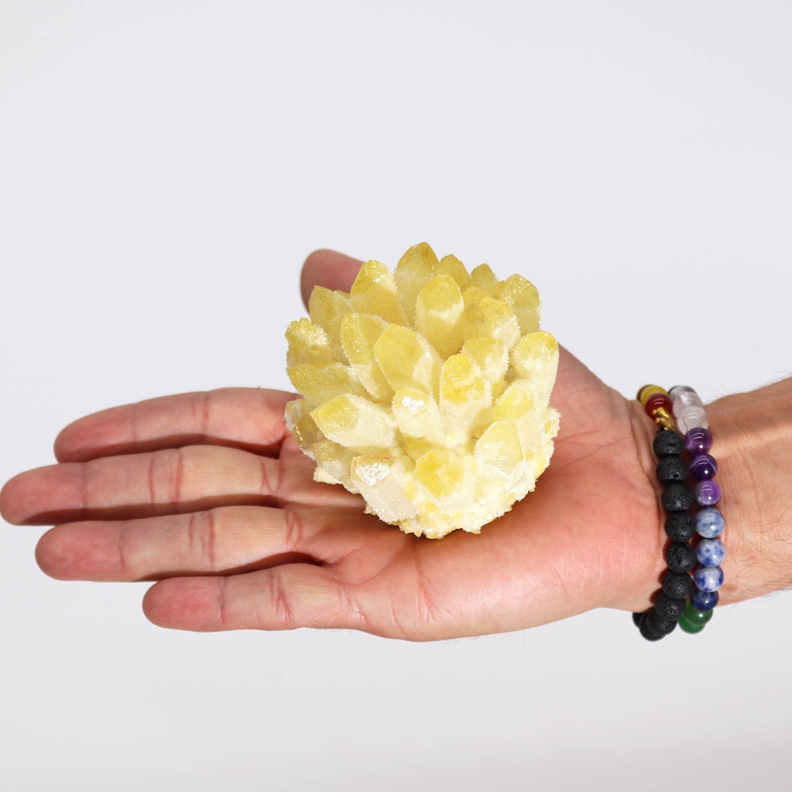 Natural Quartz Cluster - Yellow Ghost Quartz product image