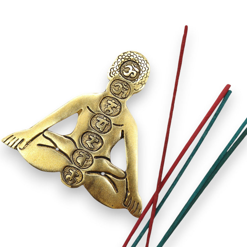 Gold Aluminum Seven Chakra Yoga Incense Holder product image