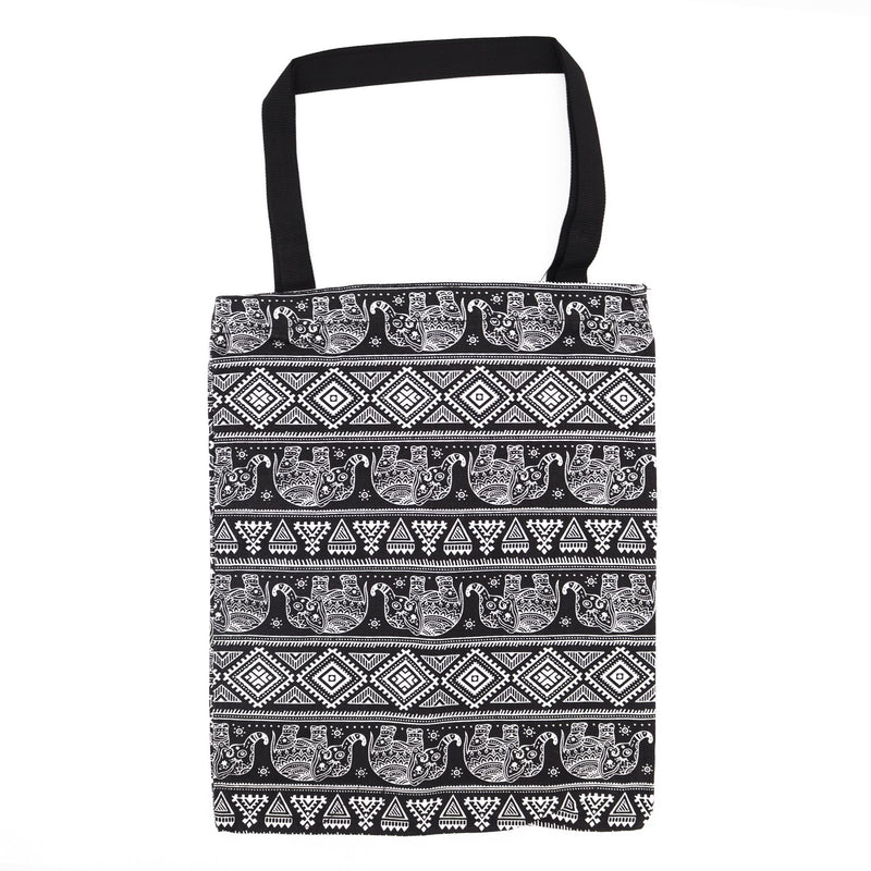 Classic Tote Zipper Bag (Elephants Motiff) 40x34cm product image