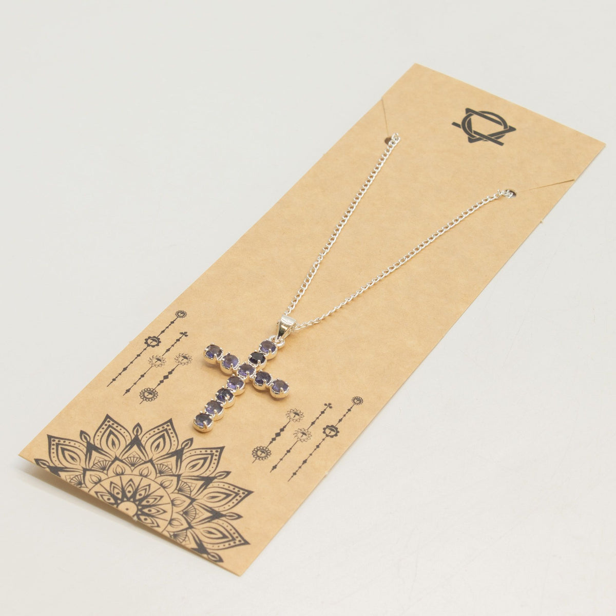Indian Devotional Pendant - Silver Plated (45cm Chain)- Ionite Crucifix product image 3