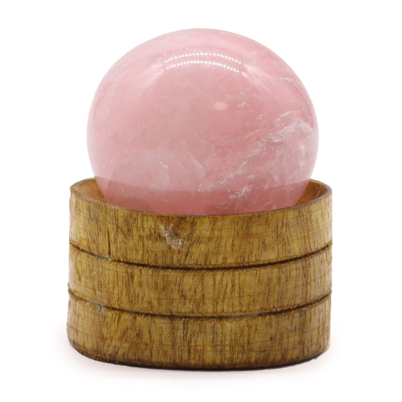 Gemstone Sphere 40mm - Rose Quartz with Stand product image