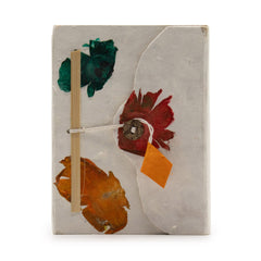 Med Lokta Button Lock Notebook (15x12cm) - 45 leafs - Crafted Real Himalayan Floral Design product image