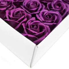 Craft Soap Flowers - Med Rose - Deep Violet product image 9